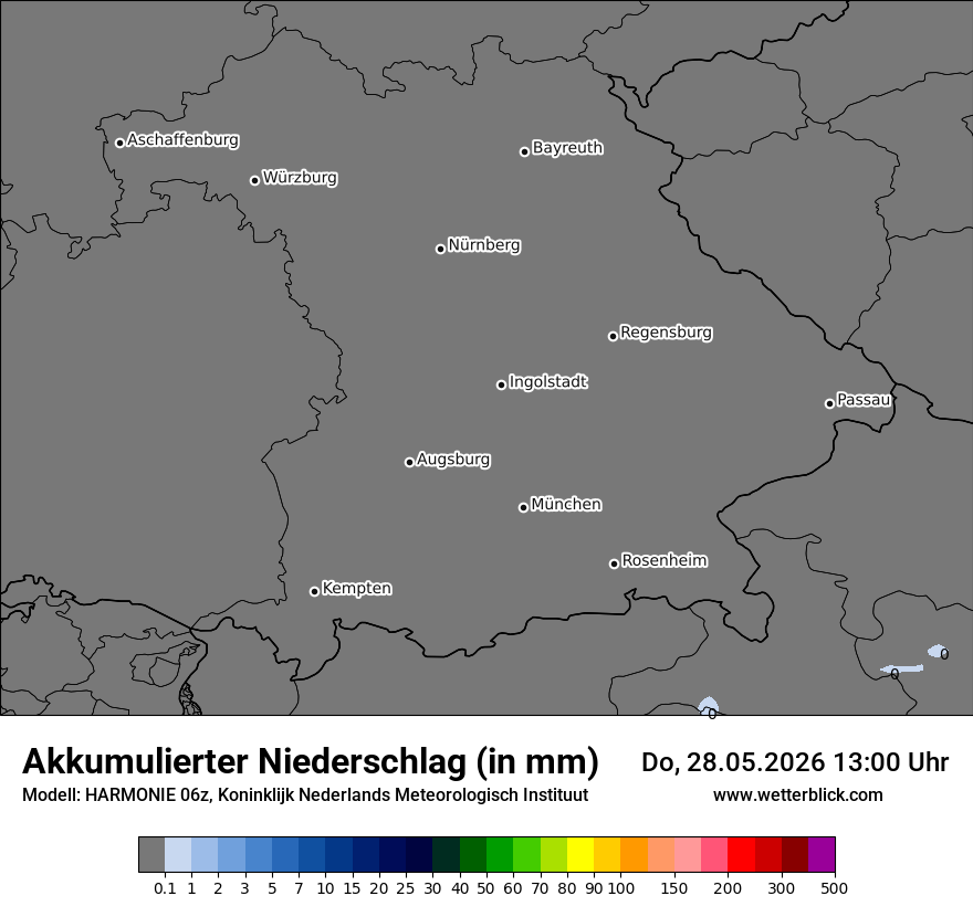 Modellkarte HARMONIE – tot_prec – by
