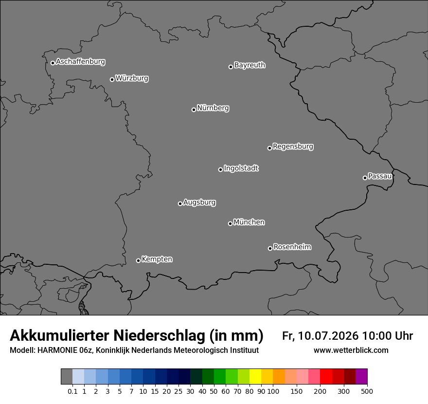 Modellkarte HARMONIE – tot_prec – by