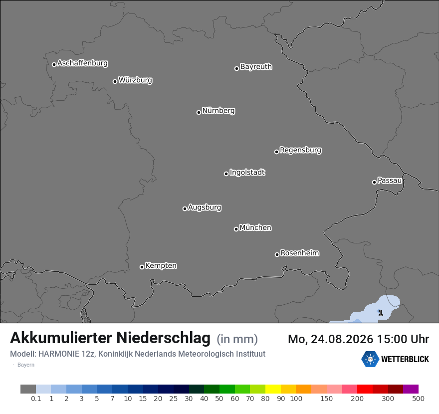 Modellkarte HARMONIE – tot_prec – by