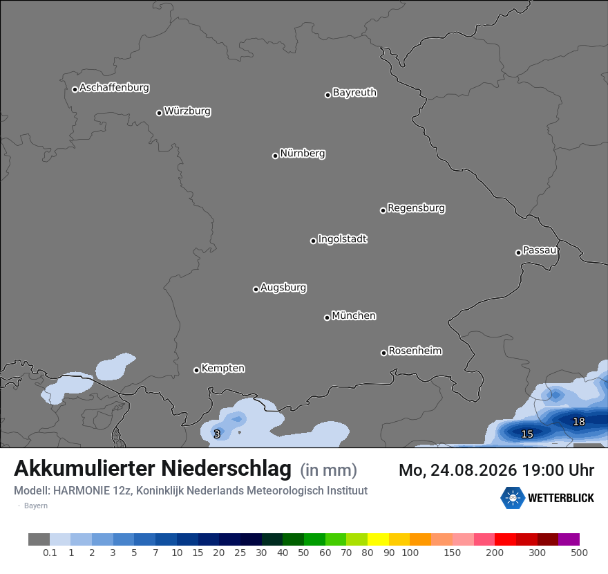 Modellkarte HARMONIE – tot_prec – by