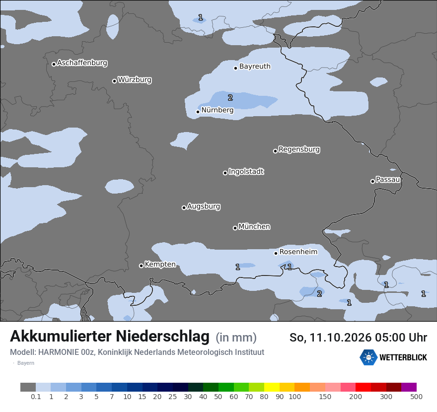 Modellkarte HARMONIE – tot_prec – by
