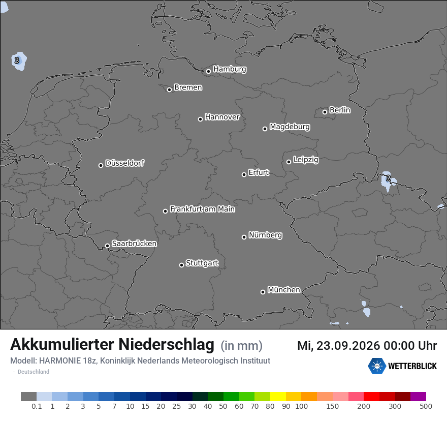 Modellkarte HARMONIE – tot_prec – deutschland
