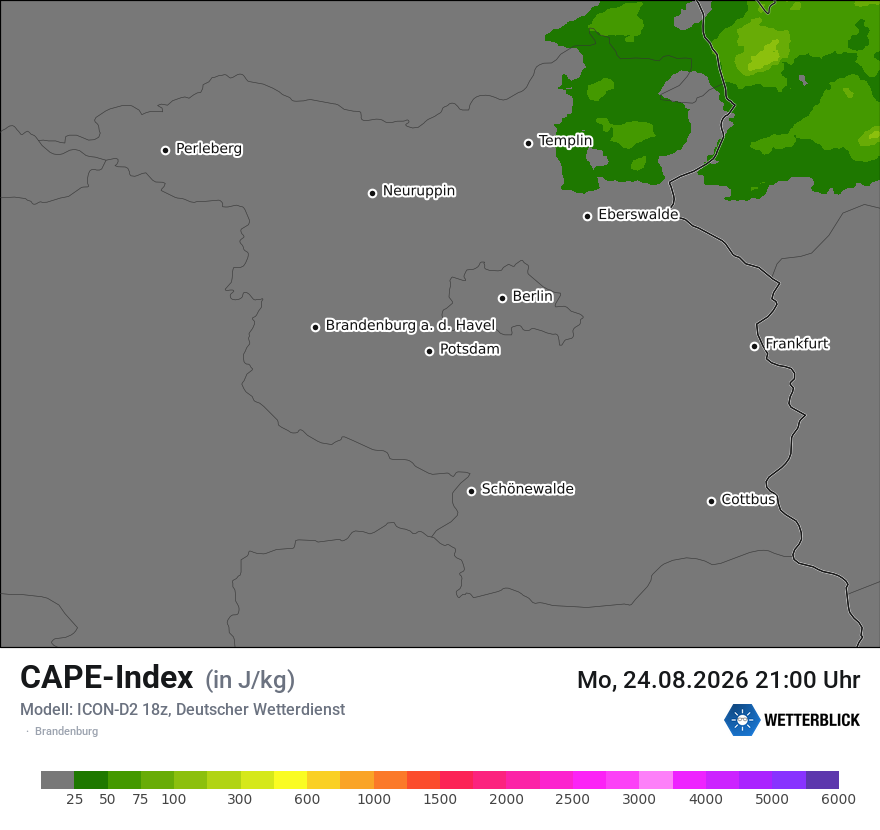 Modellkarte ICON-D2 – cape – bb