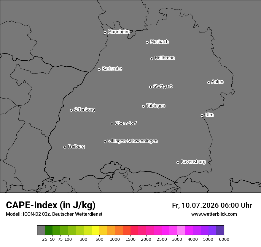 Modellkarte ICON-D2 – cape – bw