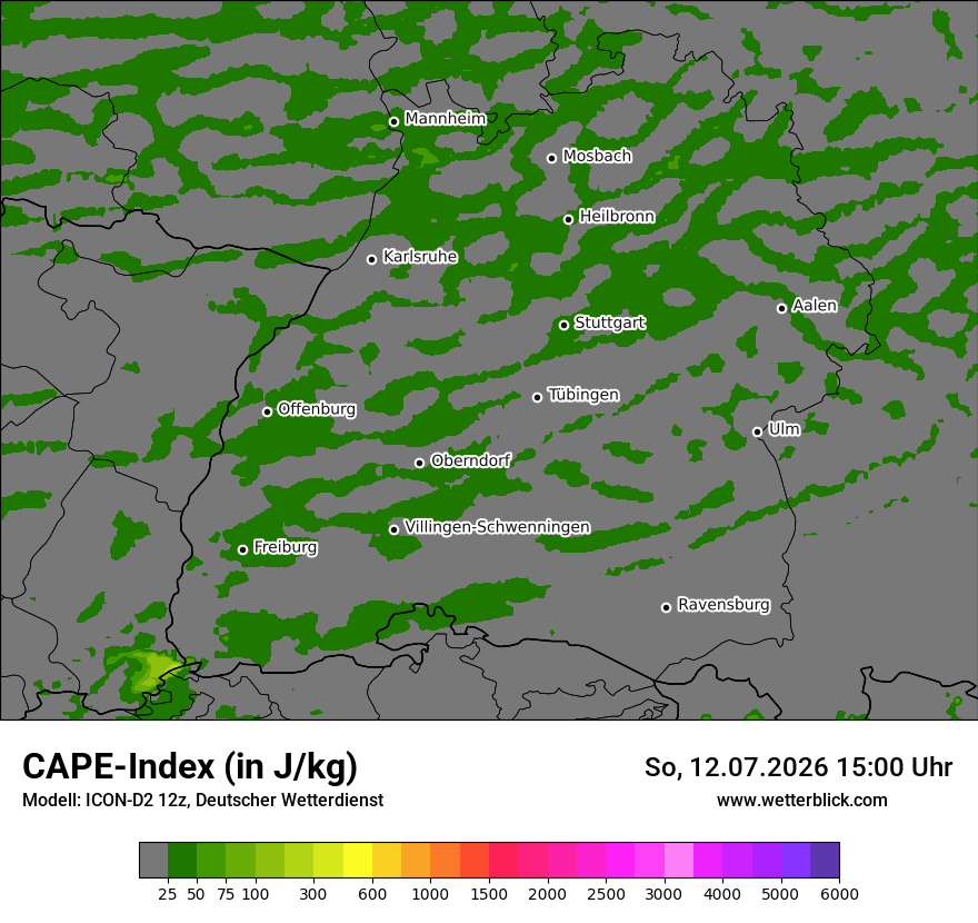 Modellkarte ICON-D2 – cape – bw