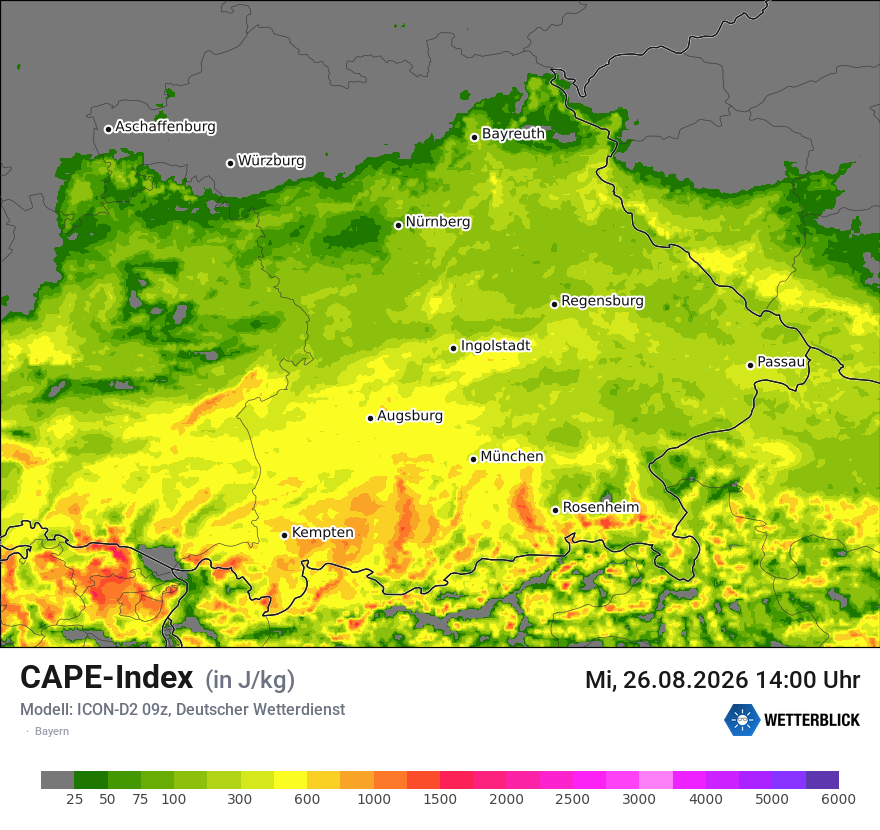 Modellkarte ICON-D2 – cape – by