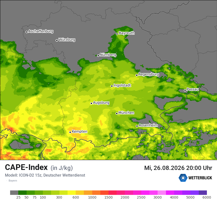 Modellkarte ICON-D2 – cape – by