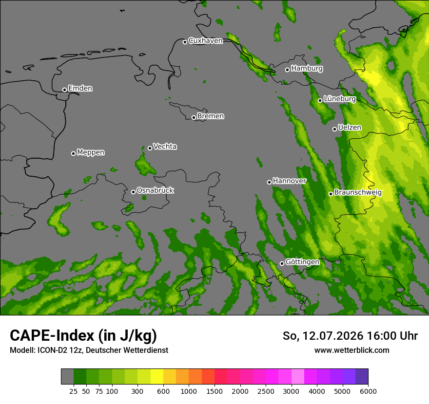 Modellkarte ICON-D2 – cape – ni