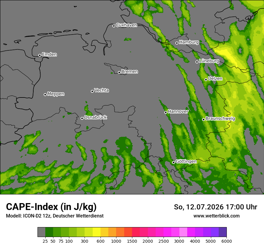 Modellkarte ICON-D2 – cape – ni