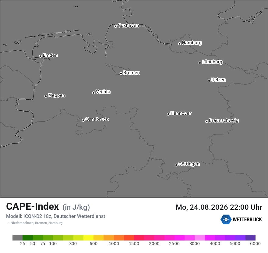Modellkarte ICON-D2 – cape – ni