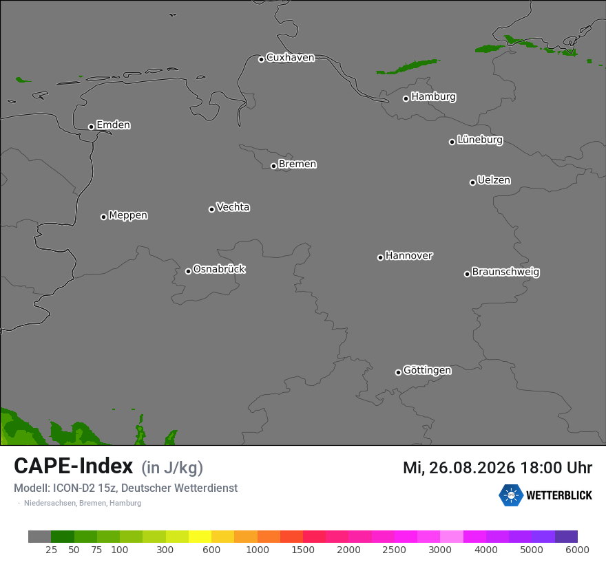 Modellkarte ICON-D2 – cape – ni