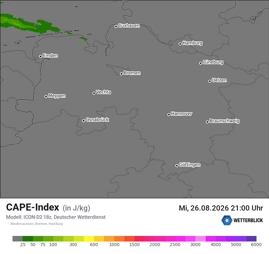 Modellkarte ICON-D2 – cape – ni