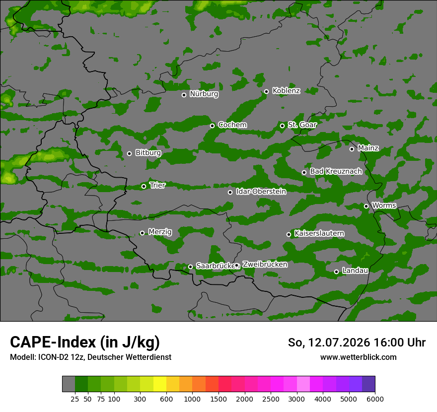 Modellkarte ICON-D2 – cape – rp