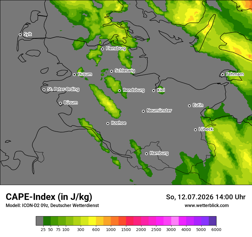 Modellkarte ICON-D2 – cape – sh