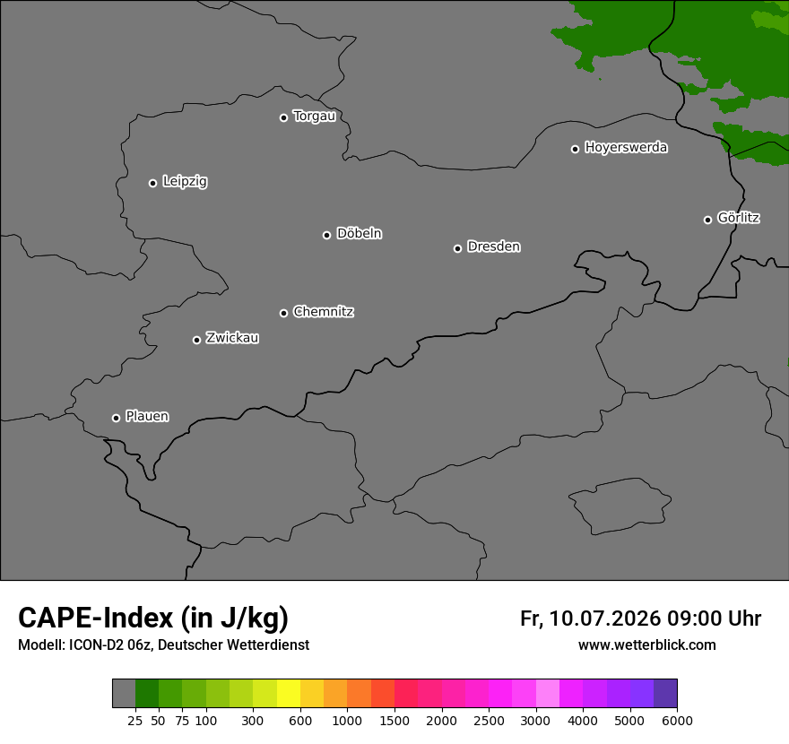 Modellkarte ICON-D2 – cape – sn