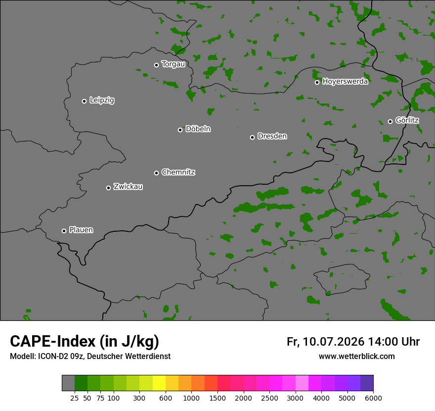 Modellkarte ICON-D2 – cape – sn
