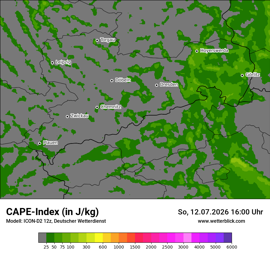 Modellkarte ICON-D2 – cape – sn