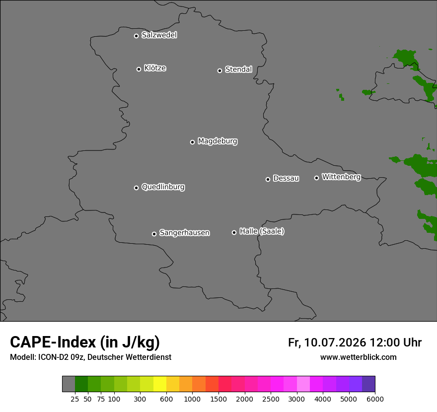 Modellkarte ICON-D2 – cape – st