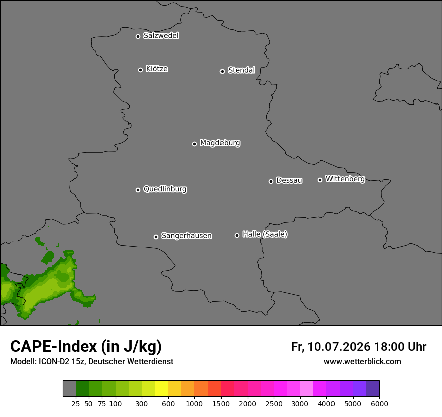 Modellkarte ICON-D2 – cape – st