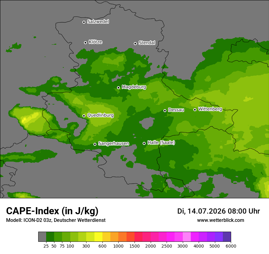 Modellkarte ICON-D2 – cape – st