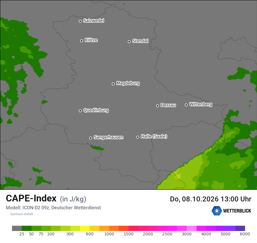 Modellkarte ICON-D2 – cape – st