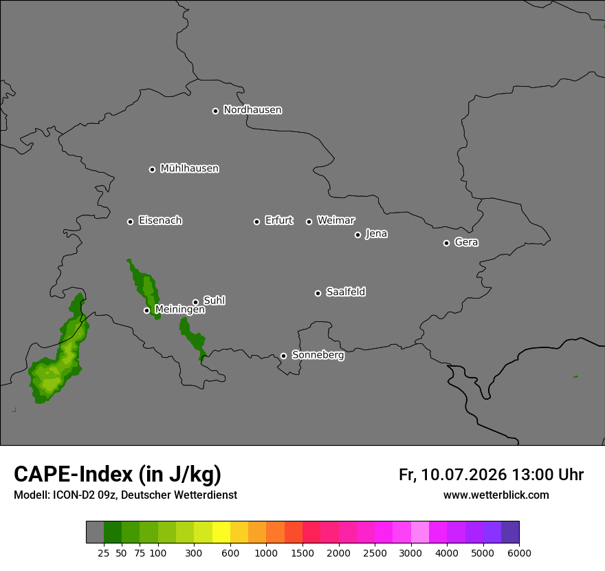 Modellkarte ICON-D2 – cape – th