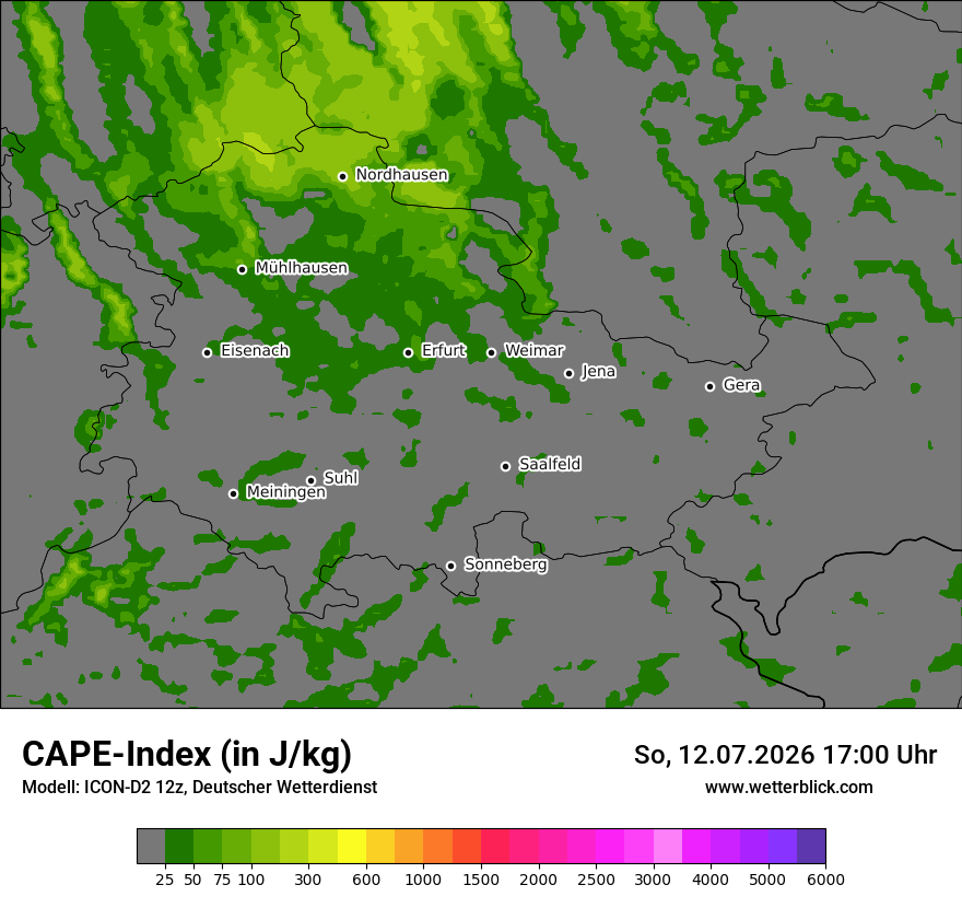 Modellkarte ICON-D2 – cape – th