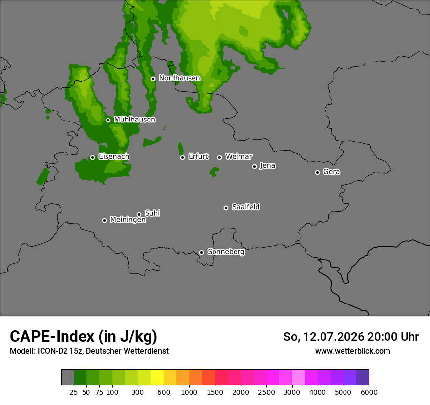 Modellkarte ICON-D2 – cape – th