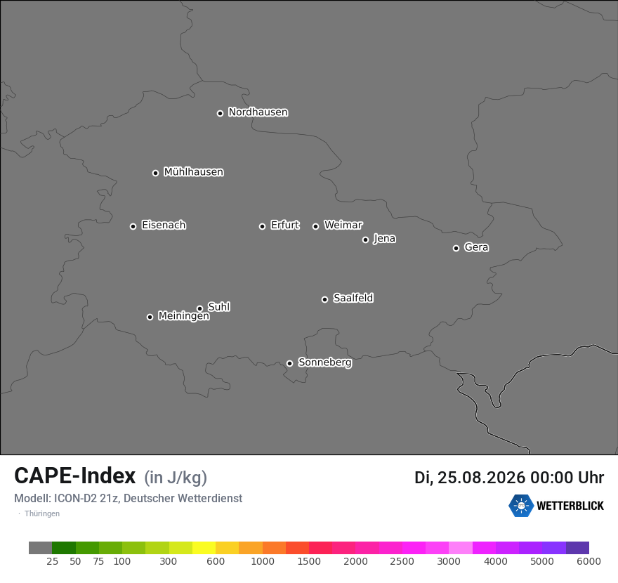 Modellkarte ICON-D2 – cape – th