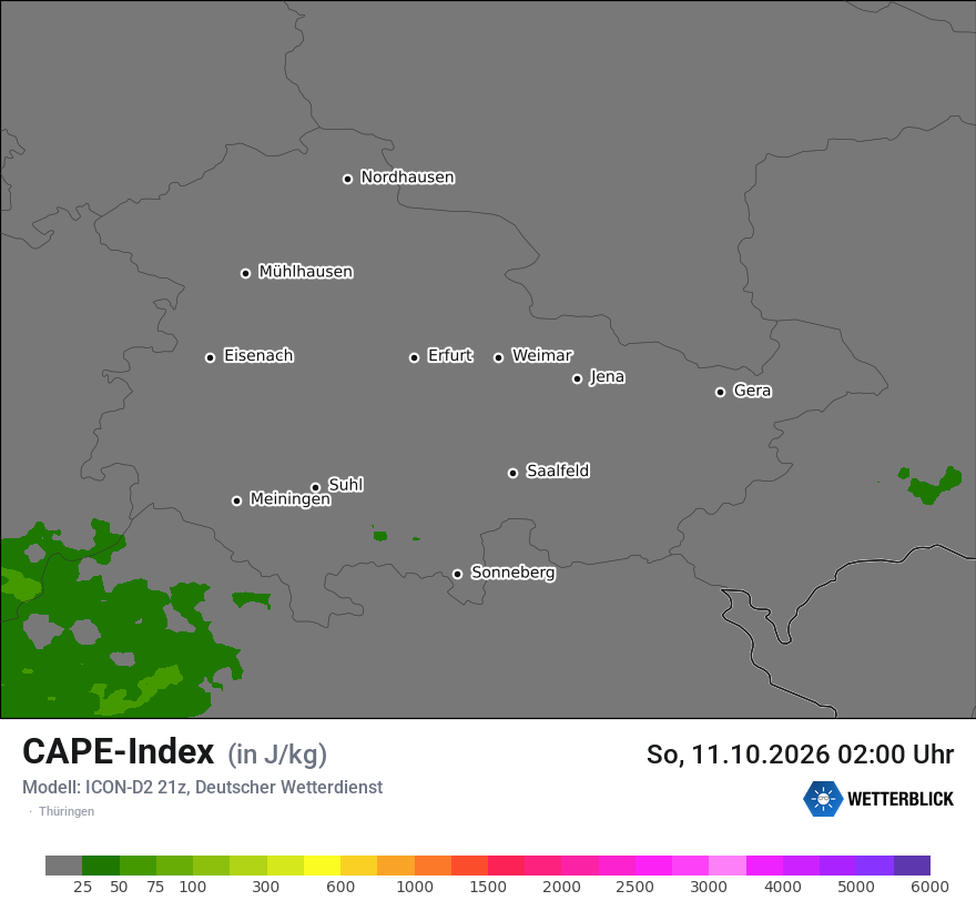 Modellkarte ICON-D2 – cape – th