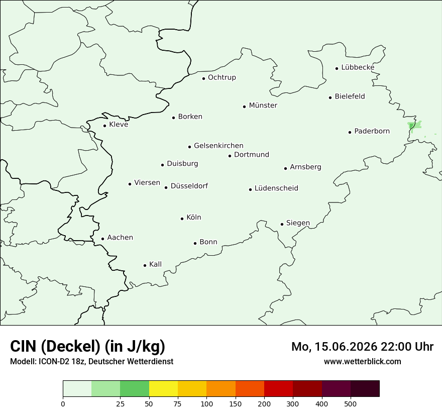 Modellkarte ICON-D2 – cin – nrw