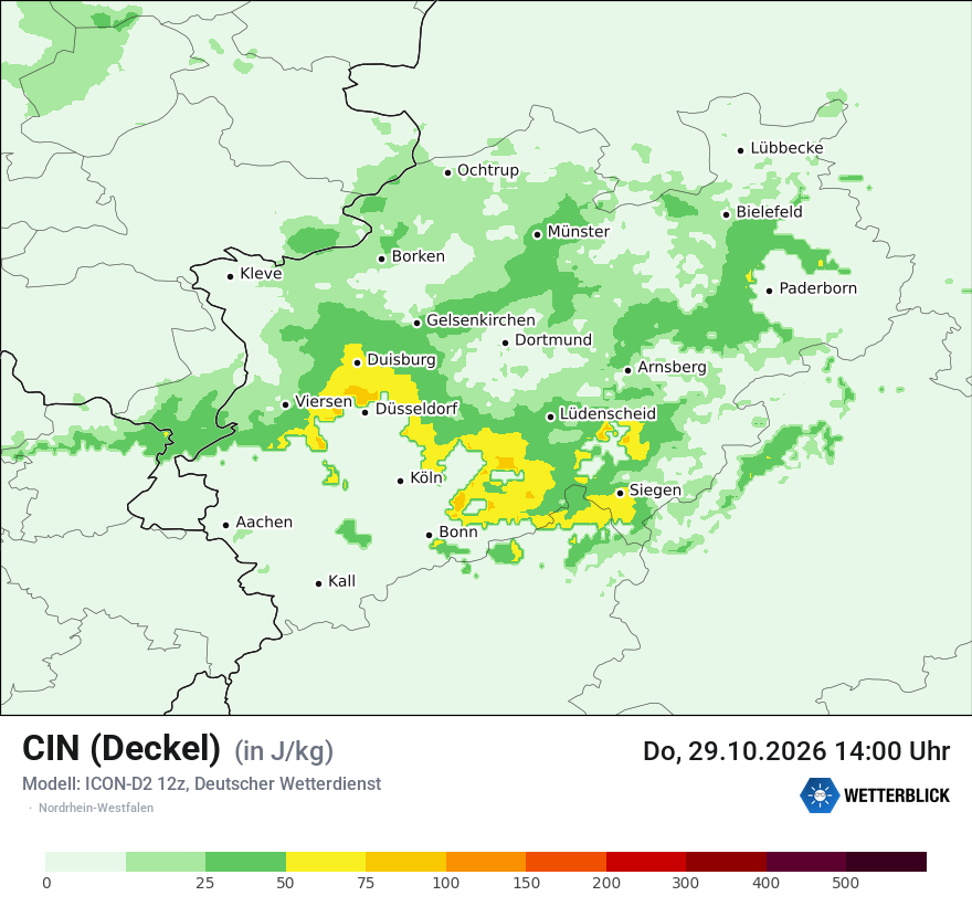 Modellkarte ICON-D2 – cin – nrw