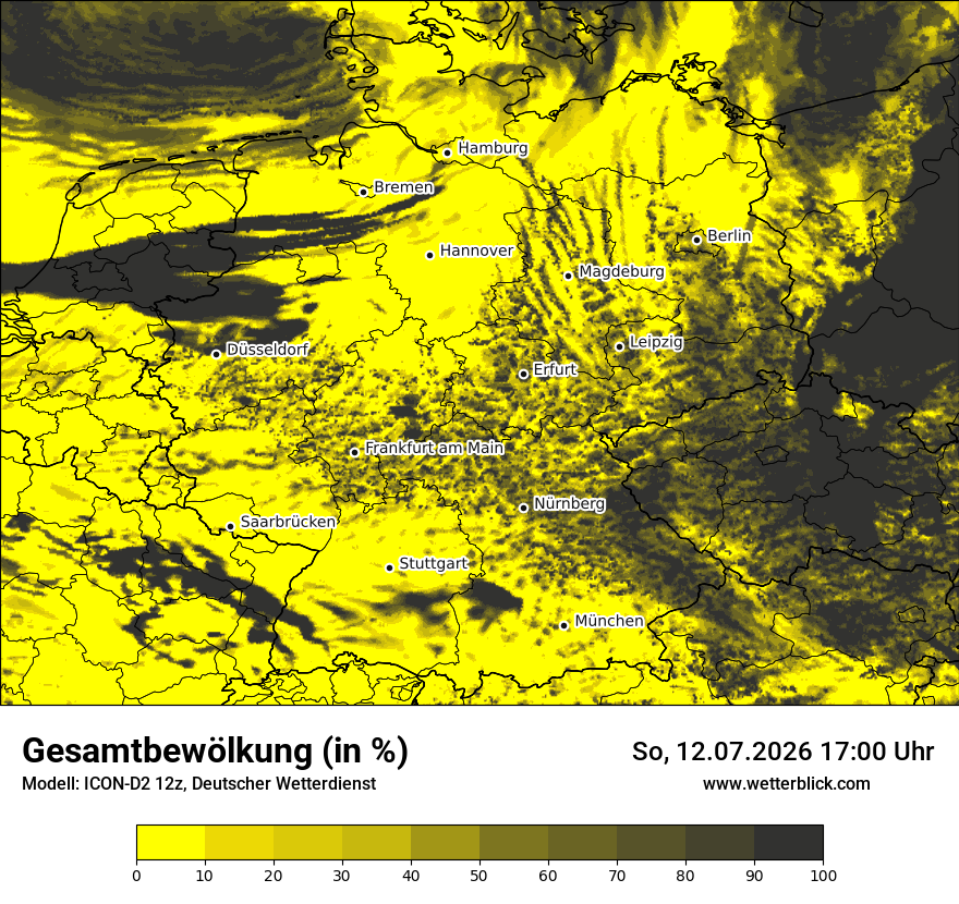 Modellkarte ICON-D2 – clct – deutschland