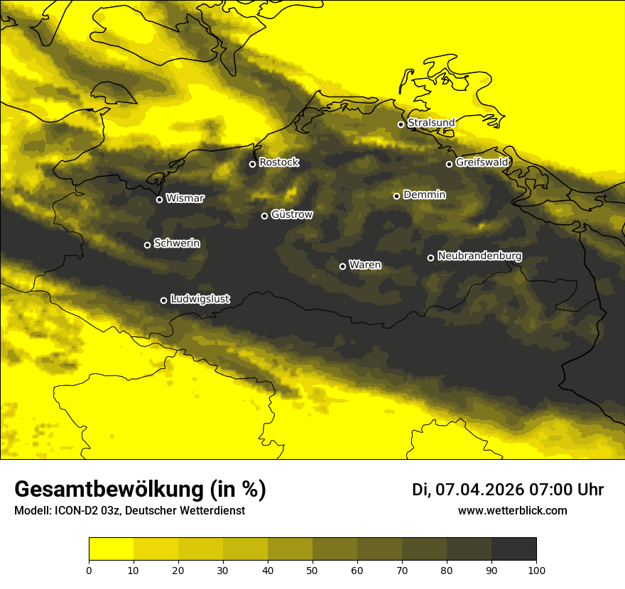 Modellkarte ICON-D2 – clct – mv