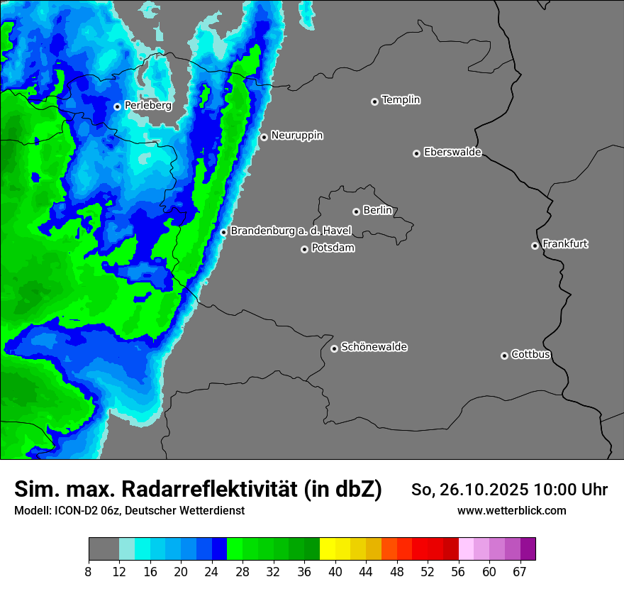 Modellkarten Simuliertes Radarbild Modellkarten Simuliertes Radarbild