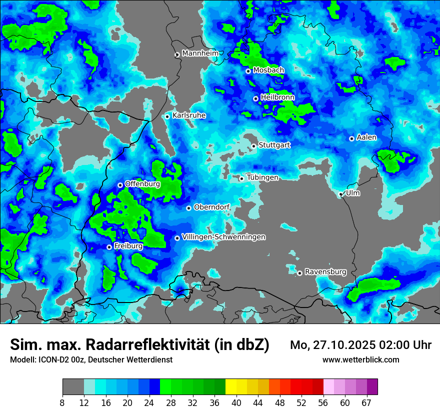Modellkarten Simuliertes Radarbild Modellkarten Simuliertes Radarbild