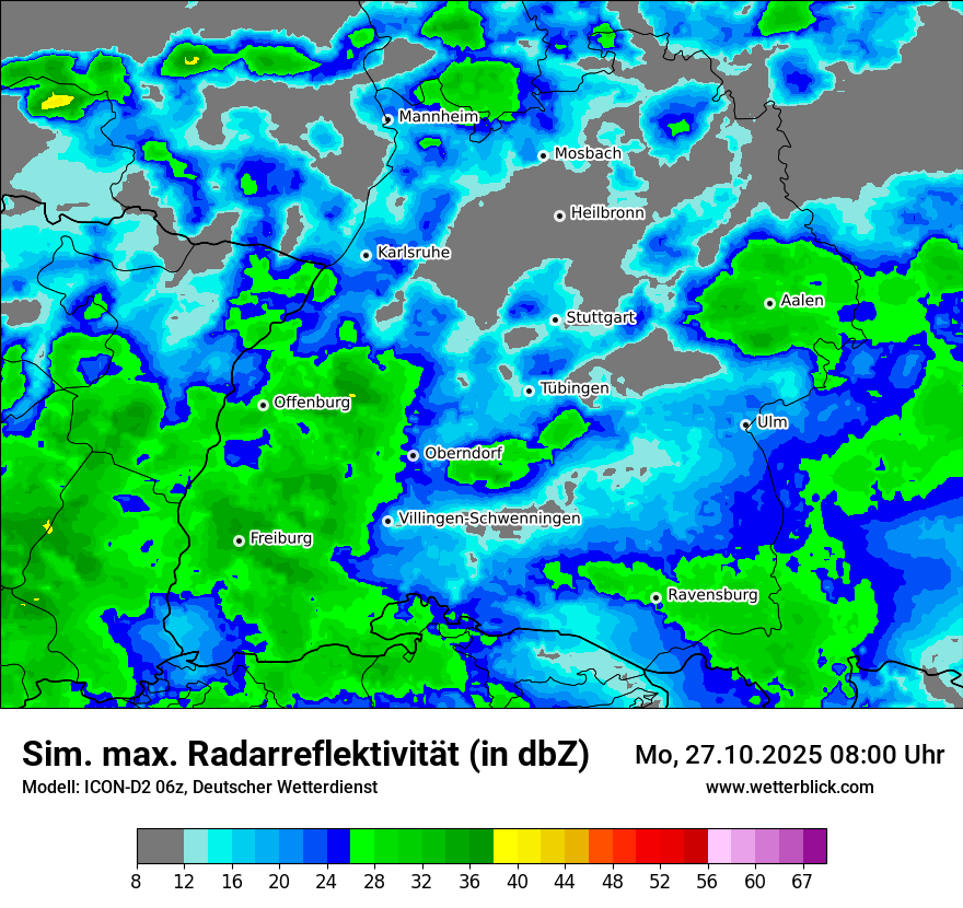 Modellkarten Simuliertes Radarbild Modellkarten Simuliertes Radarbild