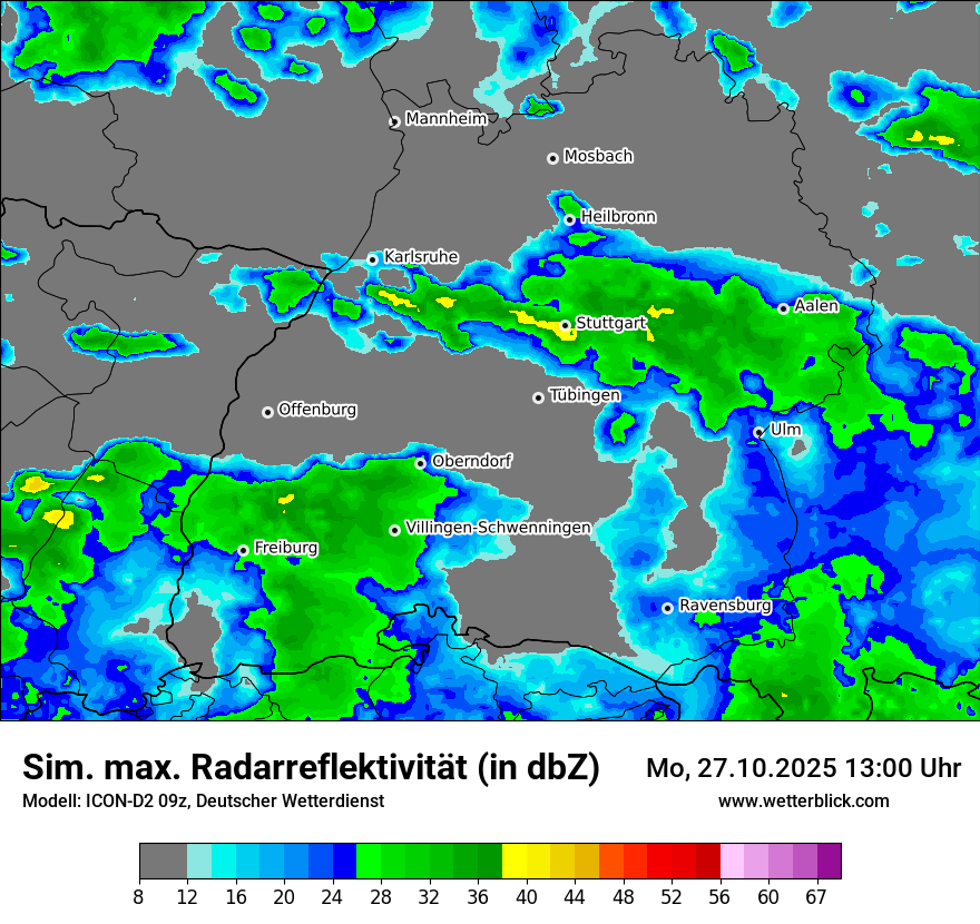 Modellkarten Simuliertes Radarbild Modellkarten Simuliertes Radarbild