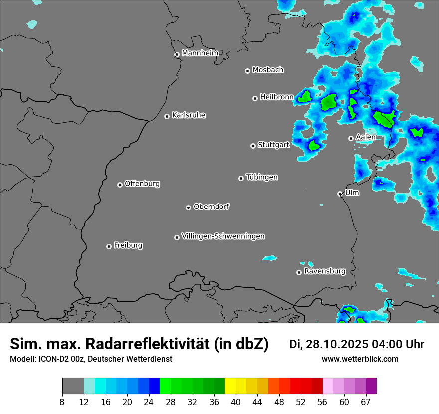 Modellkarten Simuliertes Radarbild Modellkarten Simuliertes Radarbild