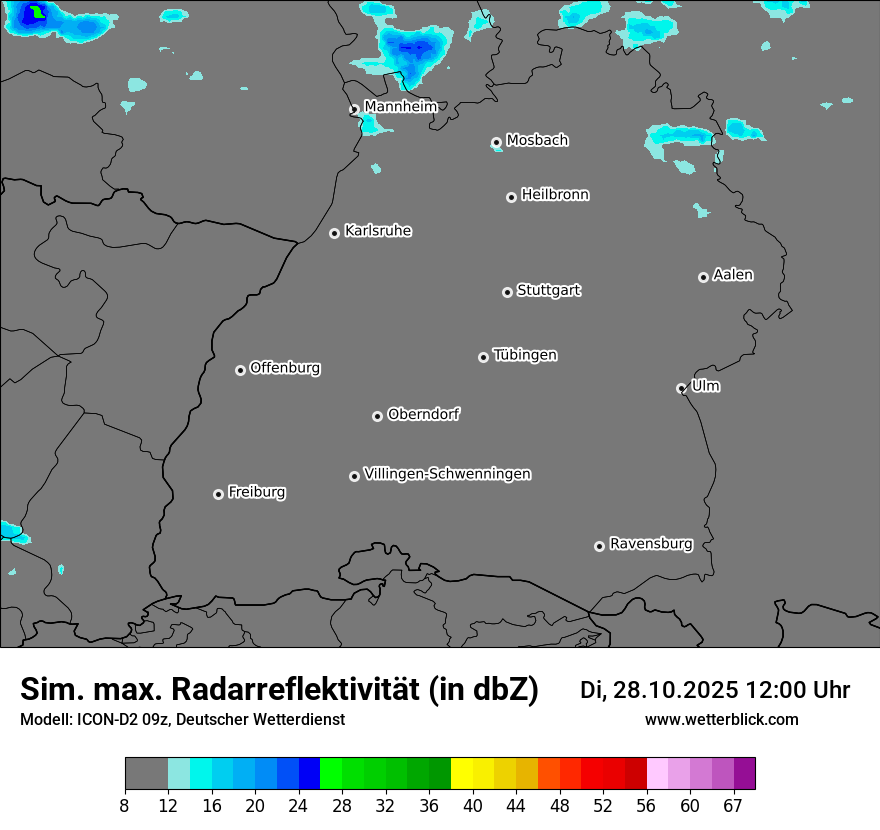 Modellkarten Simuliertes Radarbild Modellkarten Simuliertes Radarbild
