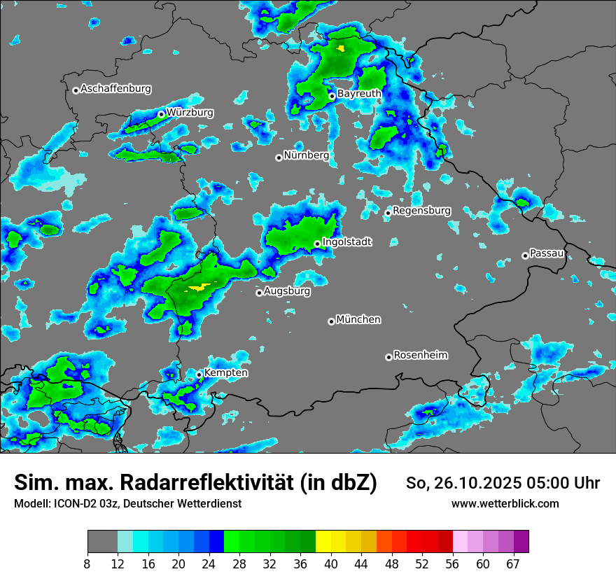 Modellkarten Simuliertes Radarbild Modellkarten Simuliertes Radarbild