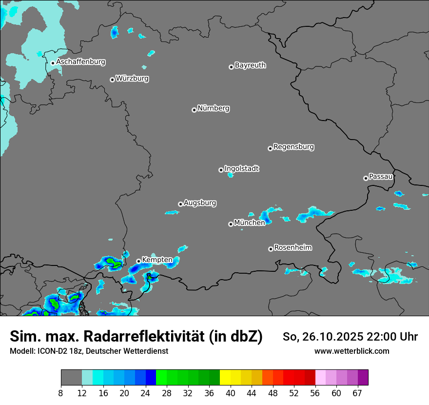 Modellkarten Simuliertes Radarbild Modellkarten Simuliertes Radarbild