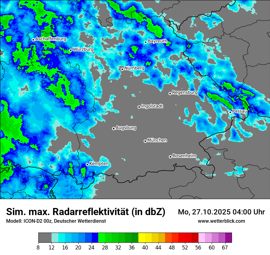 Modellkarten Simuliertes Radarbild Modellkarten Simuliertes Radarbild