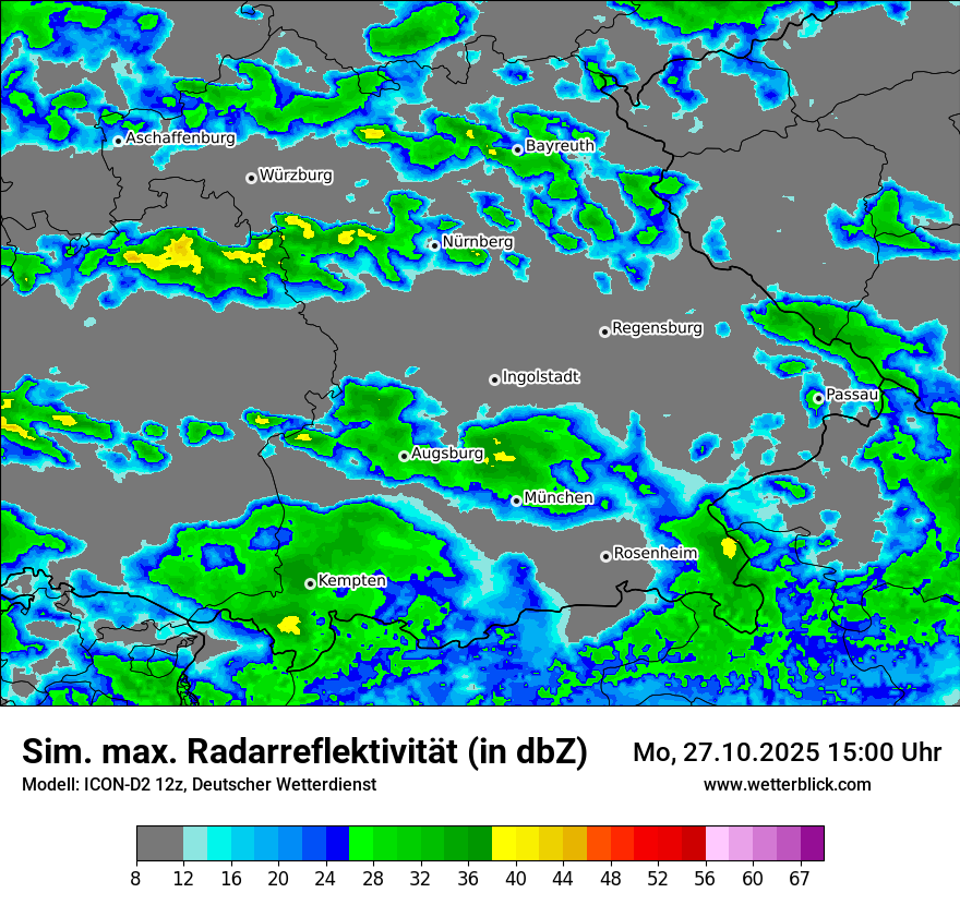 Modellkarten Simuliertes Radarbild Modellkarten Simuliertes Radarbild