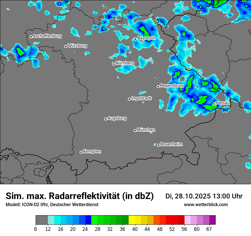 Modellkarten Simuliertes Radarbild Modellkarten Simuliertes Radarbild