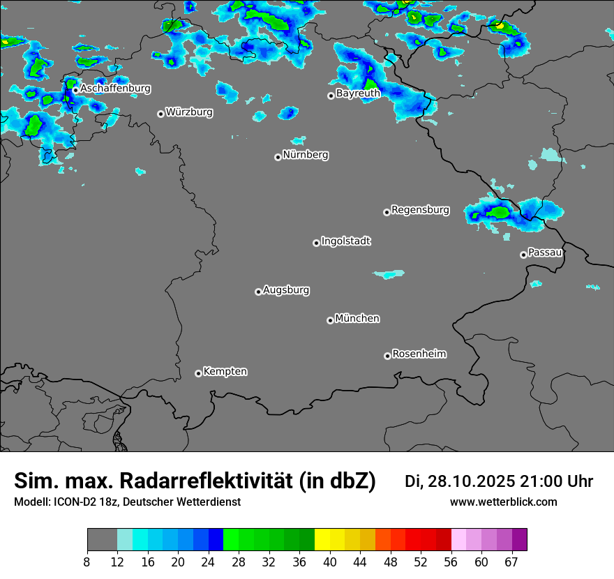 Modellkarten Simuliertes Radarbild Modellkarten Simuliertes Radarbild
