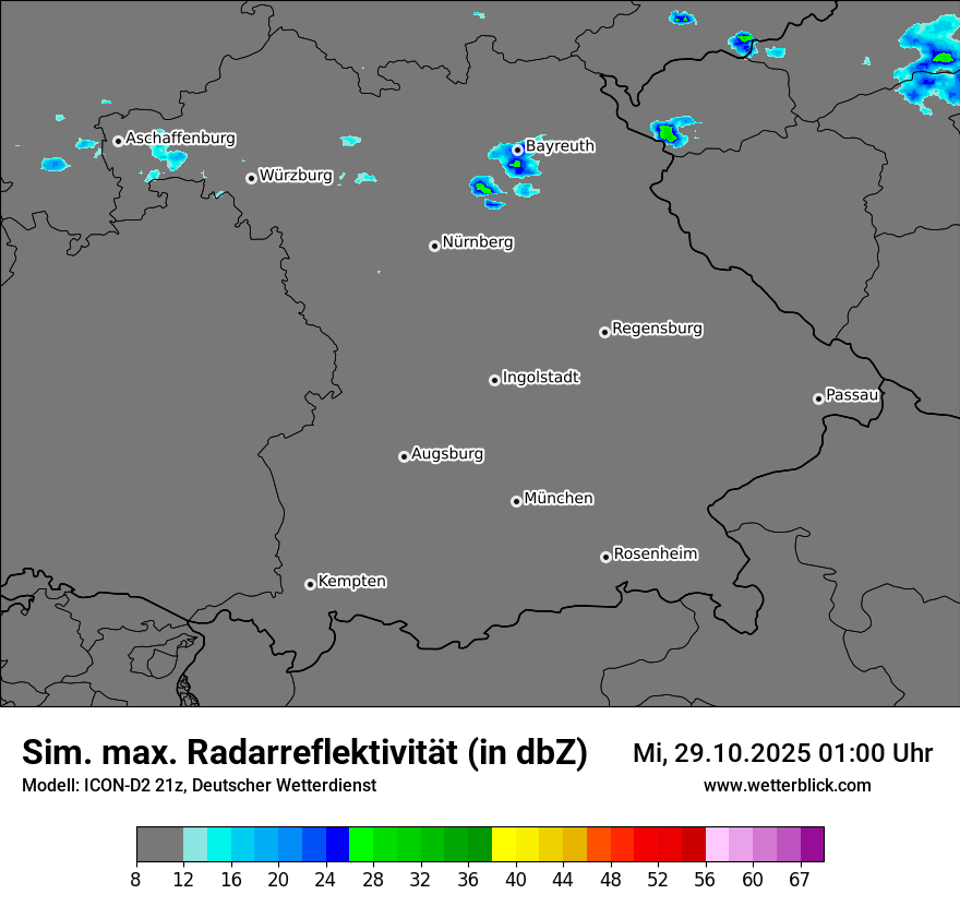 Modellkarten Simuliertes Radarbild Modellkarten Simuliertes Radarbild