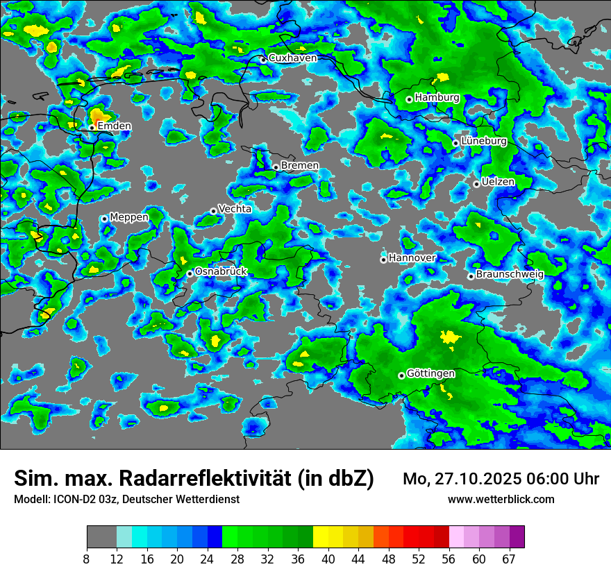 Modellkarten Simuliertes Radarbild Modellkarten Simuliertes Radarbild