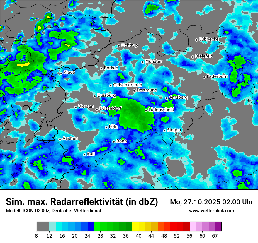 Modellkarten Simuliertes Radarbild Modellkarten Simuliertes Radarbild