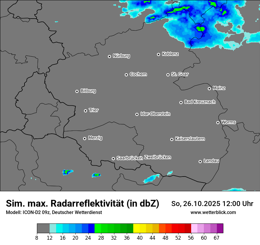 Modellkarten Simuliertes Radarbild Modellkarten Simuliertes Radarbild
